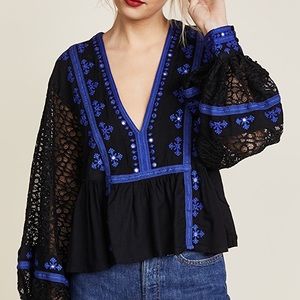 FREE PEOPLE BOOGIE ALL NIGHT BLOUSE